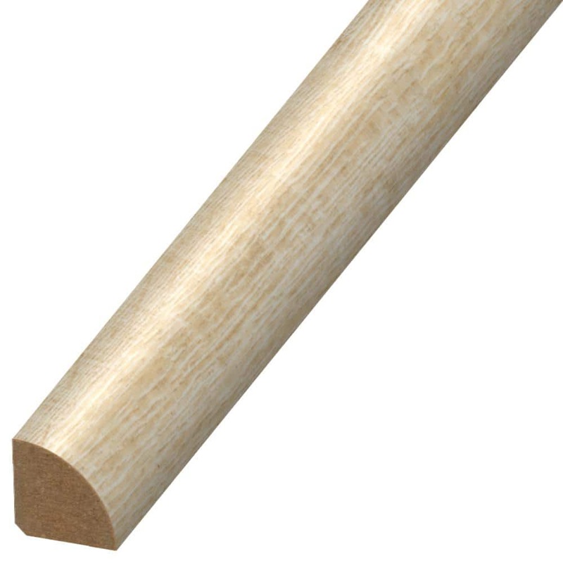 DuraDecor Classy Chic Charming Oat 0.75 in. T x 0.75 in. W x 94 in. L Quarter Round Molding QR124930
