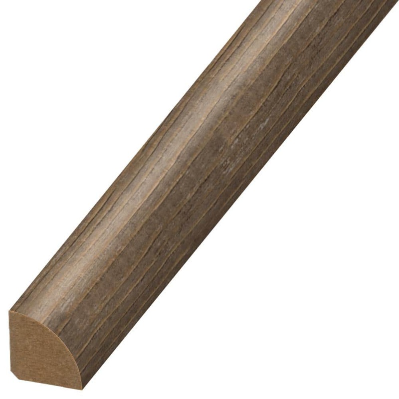 DuraDecor Classy Chic Espresso Lane 0.75 in. T x 0.75 in. W x 94 in. L Quarter Round Molding QR124928