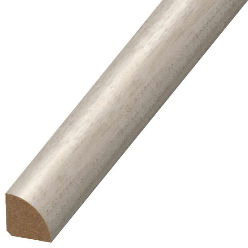 DuraDecor Classy Chic Graceful Graphite 0.75 in. T x 0.75 in. W x 94 in. L Quarter Round Molding QR124931