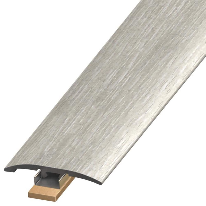 DuraDecor Harmony Haus Darling Dove 0.25 in. T x 2 in. W x 94 in. L Woodlook Vinyl Plank 3n1 Trim SLT124939