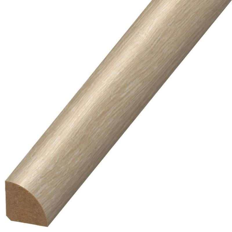 DuraDecor Harmony Haus Gallery Greige 0.75 in. T x 0.75 in. W x 94 in. L Quarter Round Molding QR124936