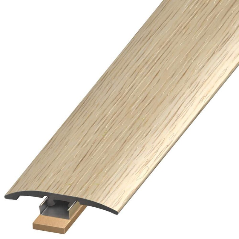 DuraDecor Liz Marie’s Modern Maven Bungalow Beige 0.25 in. T x 2 in. W x 94 in. L 3-in-1 Transition Molding SLT119426