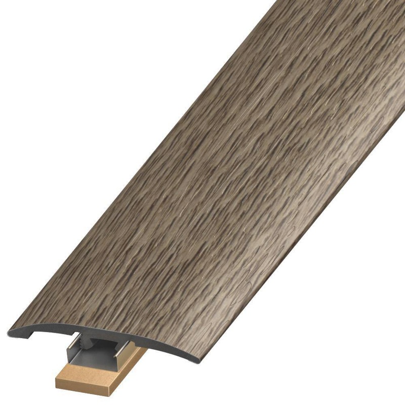 DuraDecor Liz Marie’s Modern Maven Greige Retreat 0.25 in. T x 2 in. W x 94 in. L 3-in-1 Transition Molding SLT119427