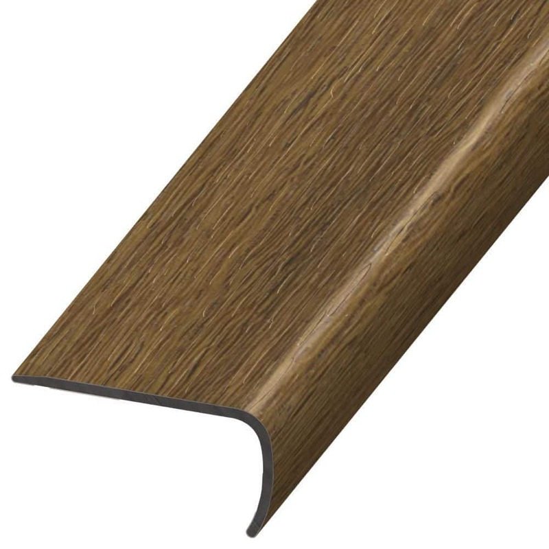 DuraDecor Liz Marie’s Modern Maven Guesthouse Brown 1 in. T x 2 in. W x 94 in. L Stair Nose Molding VE119423