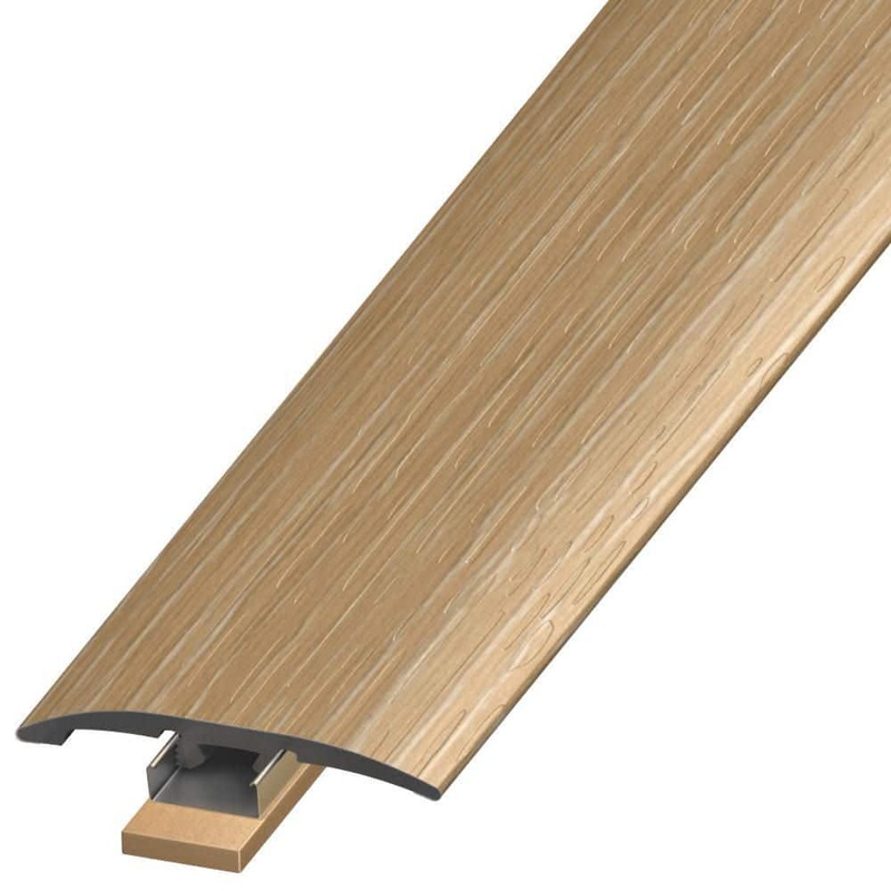 DuraDecor Polished Pro Golden Glow 0.25 in. T x 2 in. W x 94 in. L 3-in-1 Transition Molding SLT119435