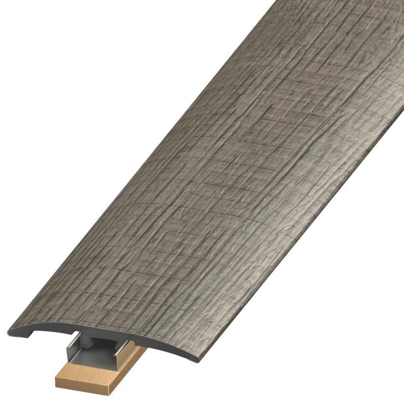DuraDecor Polished Pro Smokey Stone 0.25 in. T x 2 in. W x 94 in. L 3-in-1 Transition Molding SLT119437