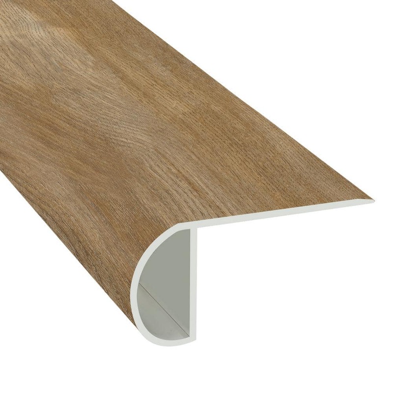 Islander Creme Brule 1.03 in. T x 2.23 in. W x 94 in. Length Overlap Vinyl Stair Nose V-SN-06-WM10