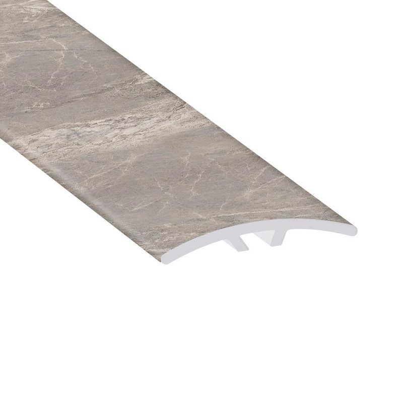 Islander Piazza Travertine 0.23 in. T x 1.59 in. W x 94 in. L Vinyl 2 – in – 1 Molding V-MT-WM26