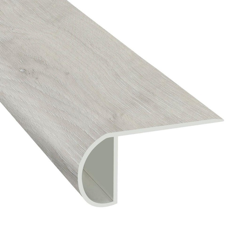 Islander Sand Dollar 1.03 in. T x 2.23 in. W x 94 in. L Vinyl Overlap Stair Nose Molding V-SN-06-WM20