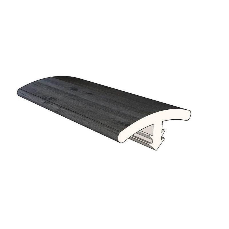 Islander Slate .51 in. Thick x 1.26 in. Wide x 72.05 in. Length Vinyl T-Molding LW-4SLA