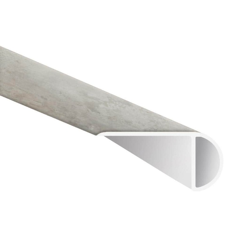 A&A Surfaces Capitano 1 in. T x 2.23 in. W x 94 in. L Luxury Vinyl Overlapping Stair Nose Molding VTTMOUGRA-OSN
