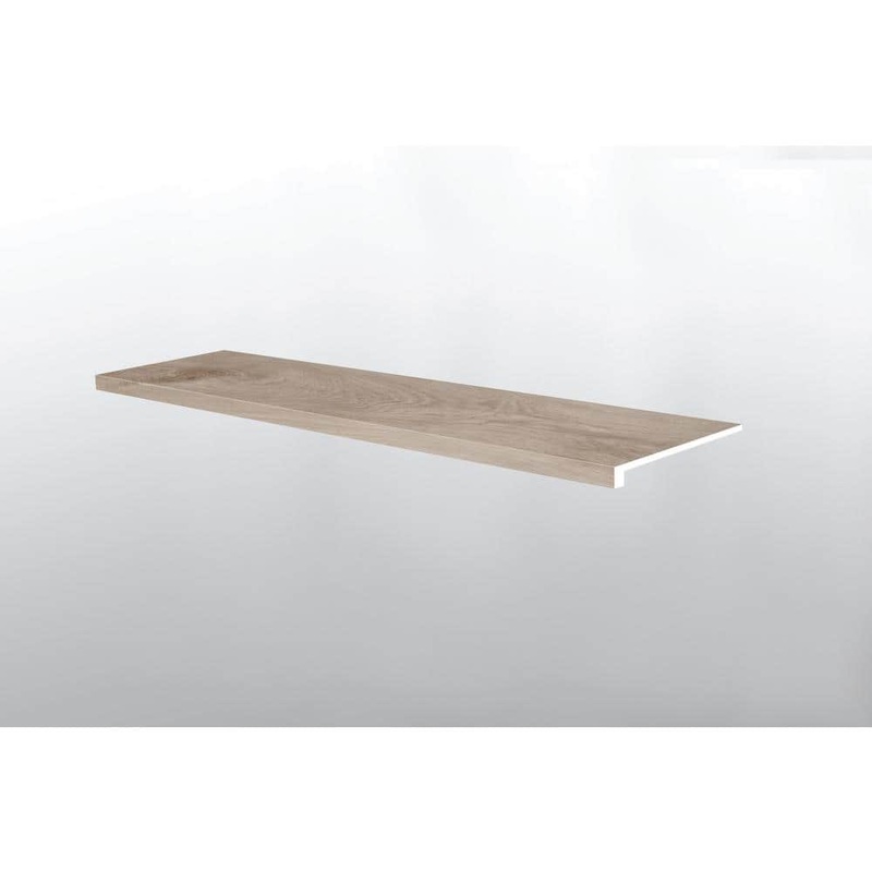 A&A Surfaces Mystic Gray 5/4 in. T x 12 in. W x 47.2 in. L Luxury Vinyl Stair Tread (2-pieces/case) VTTWHIGRY-ST