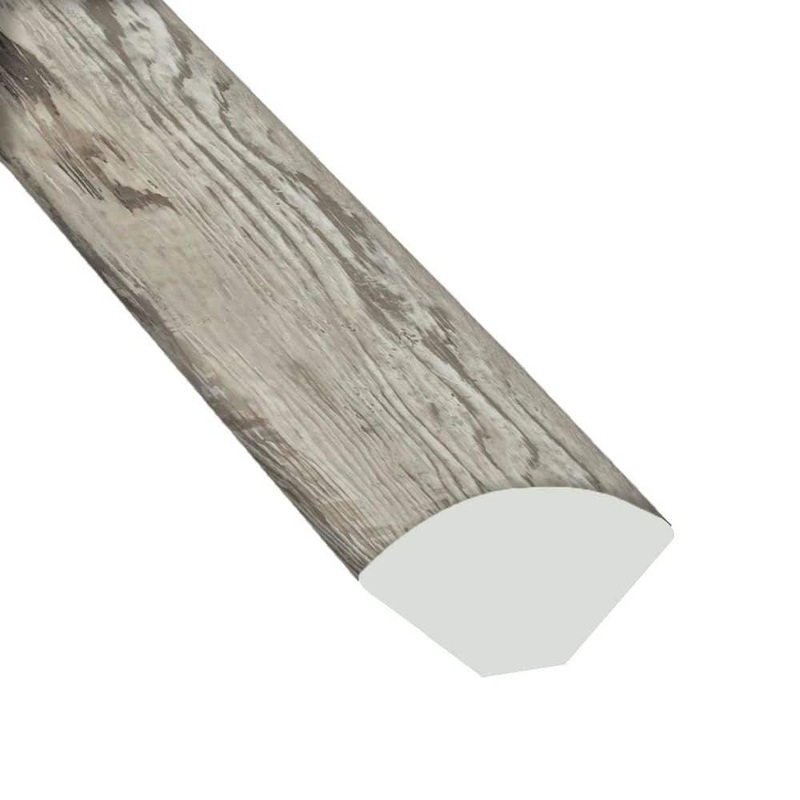 A&A Surfaces Odin Ash 0.75 in. T x 0.63 in. W x 94 in. L Waterproof Click Lock Luxury Vinyl Quarter Round Molding VTRSBLTN7X48-QR