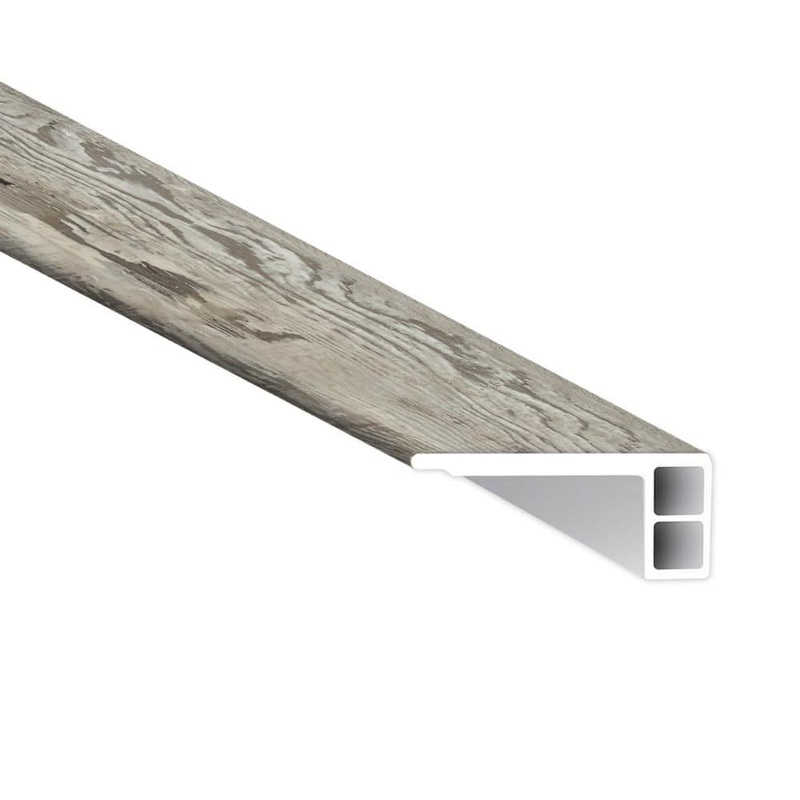 A&A Surfaces Odin Ash 0.75 in. T x 2.75 in. W x 94 in. L Waterproof Click Lock Vinyl Flush Stair Nose Eased Edge Molding VTSB7X48-FSN-EE