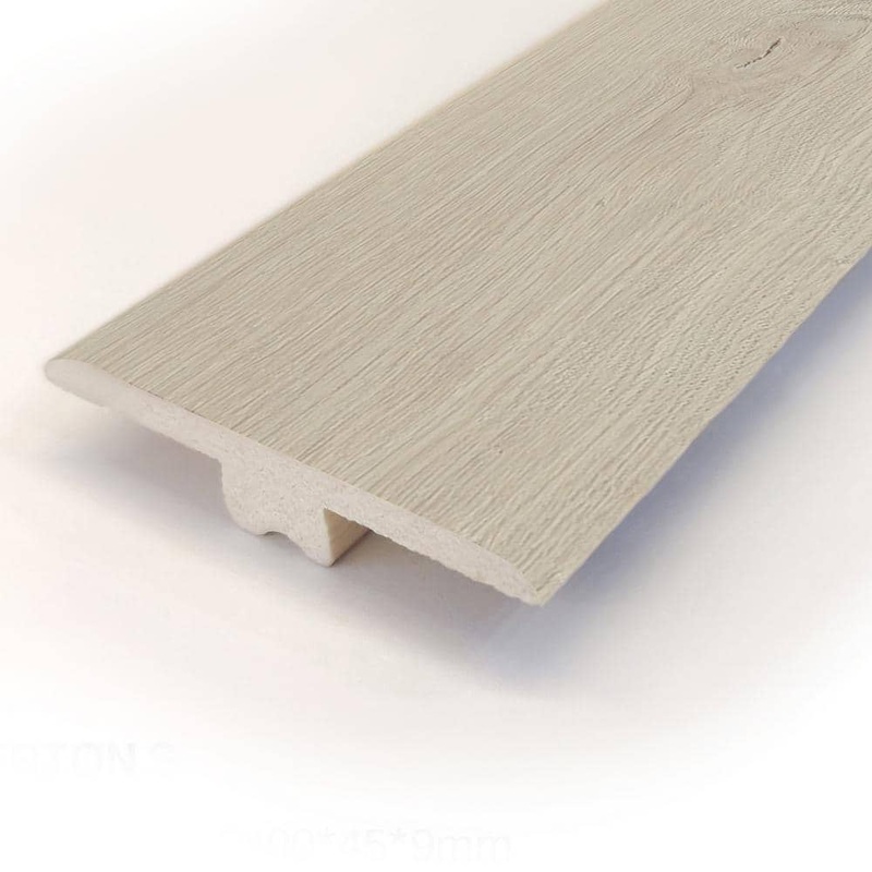 ASPEN FLOORING Eden .35 in. Thick x 1.77 in. Width x 94.5 in. Length Rigid Core T-Molding Vinyl Molding A31003TM