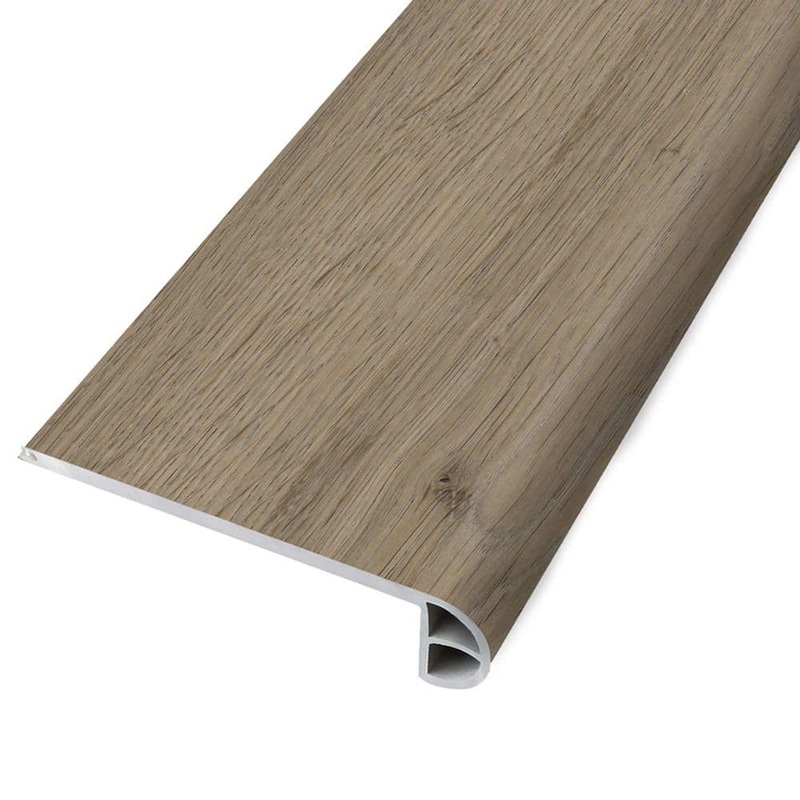 ASPEN FLOORING Lynx 0.98 in. Thick x 4.52 in. Width x 94 in. Length Waterproof Rigid Core Stair Nosing Molding HDSPC10NS