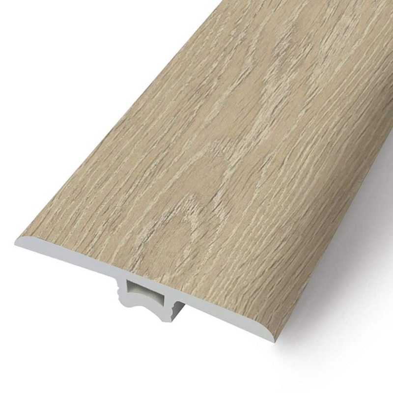ASPEN FLOORING Morning Mist 0.23 in. Thick x 1.77 in. Width x 94 in. Length Waterproof Rigid Core T-Molding HDSPC9TM