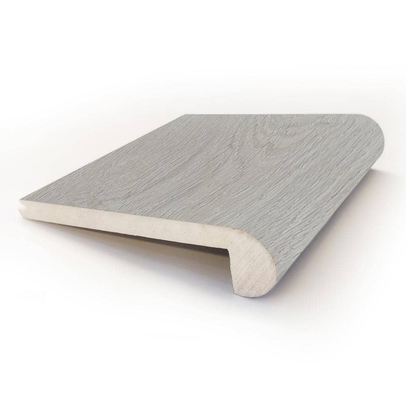 ASPEN FLOORING Pebble 1 in. Thick x 4.33 in. Width x 94.5 in. Length Rigid Core Stair Nosing Vinyl Molding A31005SN