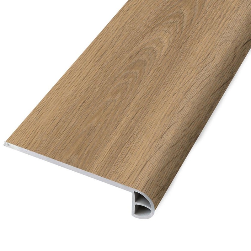 ASPEN FLOORING Pure 0.98 in. Thick x 4.52 in. Width x 94 in. Length Waterproof Rigid Core Stair Nosing Molding HDSPC12NS