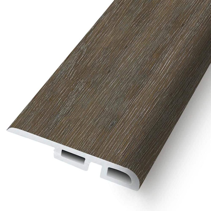ASPEN FLOORING Waterproof Rigid Core Flush Reducer in the color Saw Horse 0.27 in. T x 1.69 in. W x 94 in. L HDSPC1FR