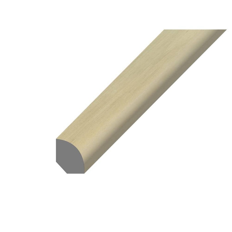 Bruce Hydralock Black Bear Summit .75 in. Thick x .63 in. Wide x 94 in. Length Vinyl Quarter Round Molding TQ5SC842LZ