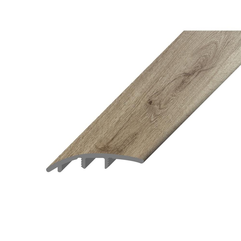 Bruce Hydralock Jones Gap .345 in. Thick x 1.89 in. Wide x 94 in. Length Vinyl Reducer Molding TR5SC822LZD