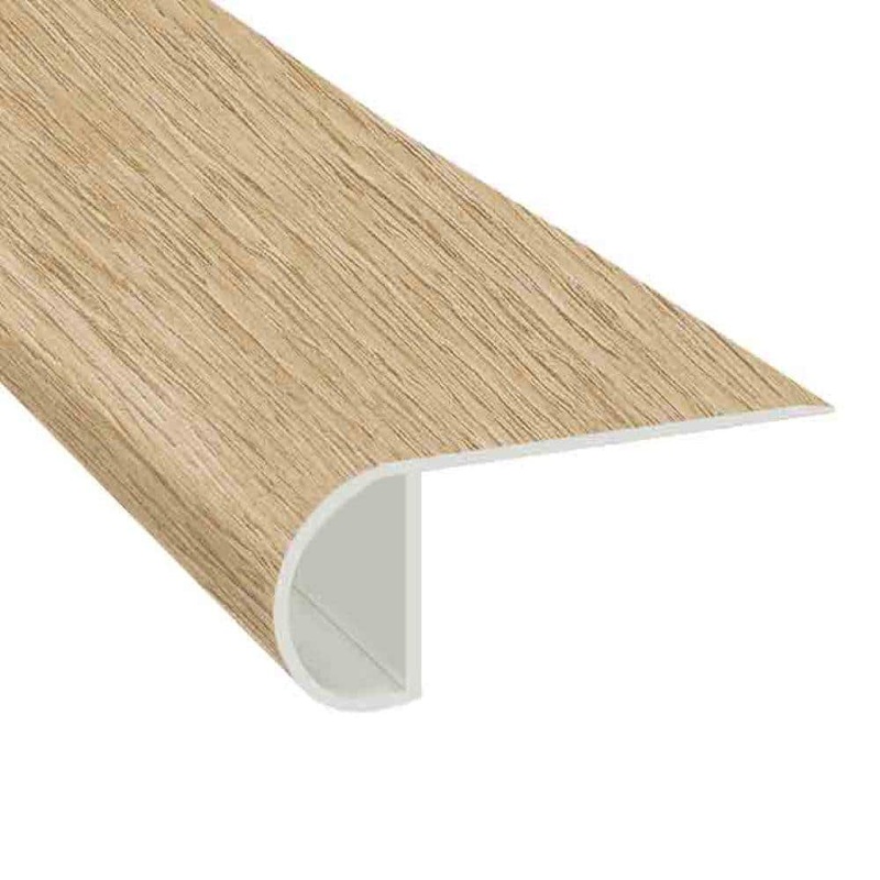 COLONIAL HDPC PLANK Sandswept 2.50 in. T x 3.5 in. W x 95 in. L Overlap Stair Nose Molding V-SN-06-WM70
