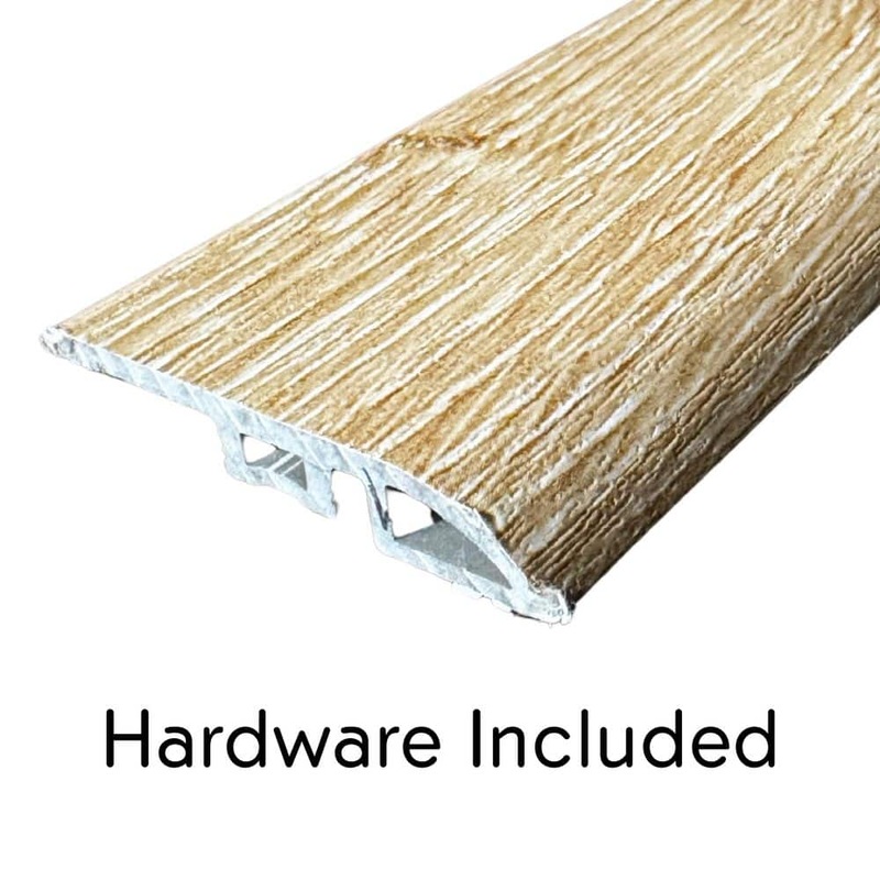 Deco Products Hydrostop Cabana Reefline 0.2 in. T x 1.8 in. W x 94 in. L Waterproof PVC Reducer Molding EC-RCV04