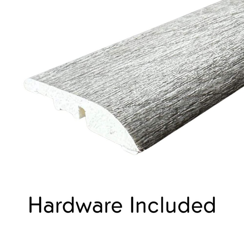 Deco Products Hydrostop Fieldstone 0.2 in. T x 1.8 in. W x 94 in. L Waterproof PVC Reducer Molding EC-RCV09