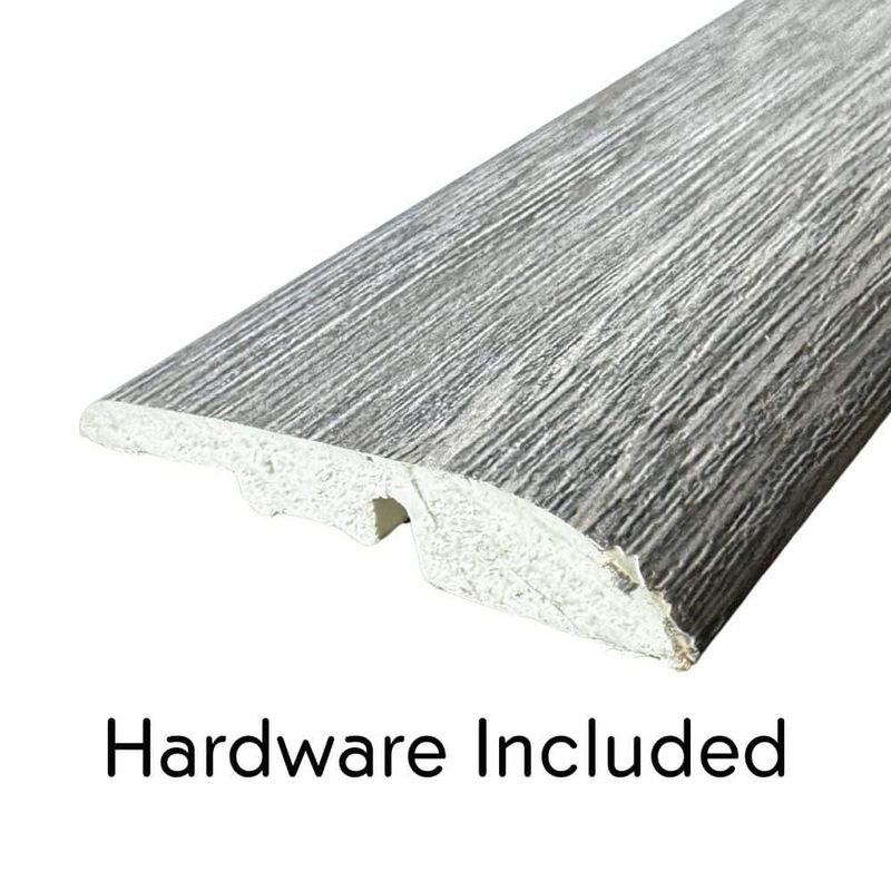 Deco Products Hydrostop Oceancrest Bloom 0.2 in. T x 1.8 in. W x 94 in. L Waterproof PVC Reducer Molding EC-RCV34