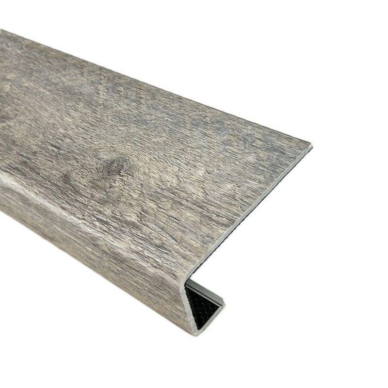 Deco Products Hydrostop Oceancrest Bloom 0.2 in. T x 4.5 in. W x 46 in. L Stair Nose Molding SN-RCV34