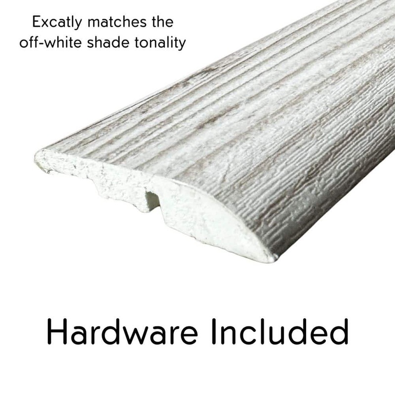 Deco Products Hydrostop Old Blue Sea 0.2 in. T x 1.8 in. W x 46 in. L Waterproof PVC Reducer Molding EC-RCV2