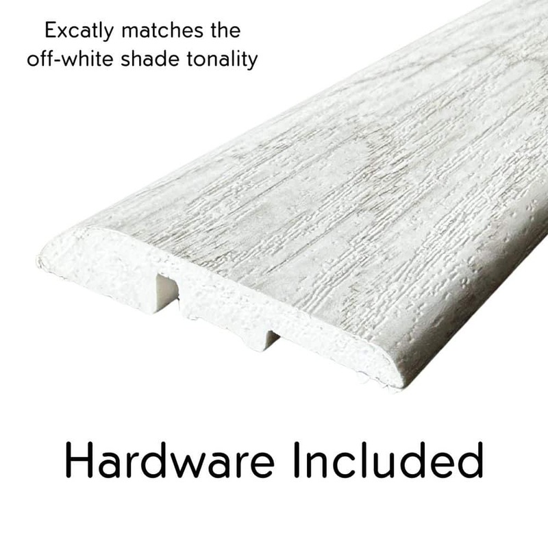 Deco Products Hydrostop Old Navy Ocean 0.2 in. T x 1.8 in. W x 94 in. L Waterproof PVC Reducer Molding EC-RCV10