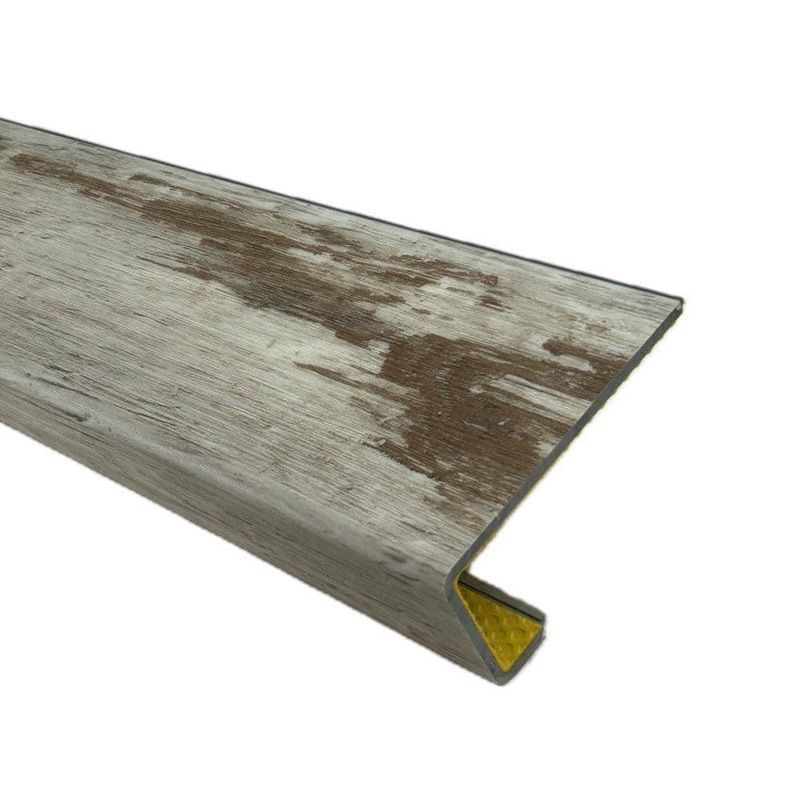 Deco Products Hydrostop Old Navy Ocean 0.2 in. T x 4.5 in. W x 46 in. L Stair Nose Molding SN-RCV10
