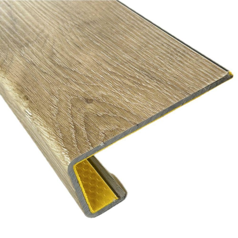 Deco Products Hydrostop Pacific Shores 0.2 in. T x 4.5 in. W x 46 in. L Stair Nose Molding SN-RCV47