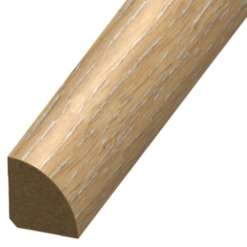 Deco Products MoistureProof Miami Waves 0.75 in. Thick x 0.75 in. Wide x 94 in. Length Quarter Round Molding MRQR-RCV1