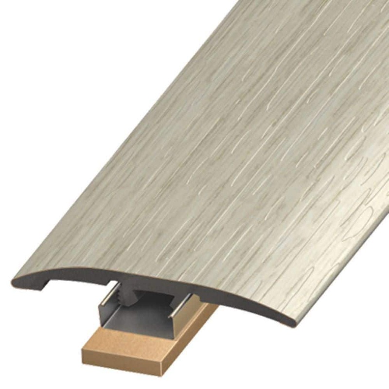 Deco Products SlimTrim Bahamas Sand 0.25 in. Thick x 2 in. Wide x 94 in. Length Reducer, End Cap and T-Molding SLT-RCV7