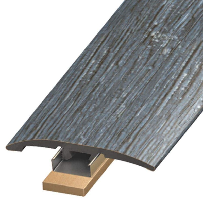 Deco Products SlimTrim Old Blue Sea 0.25 in. Thick x 2 in. Wide x 94 in. Length Reducer, End Cap and T-Molding SLT-RCV2-DVF2