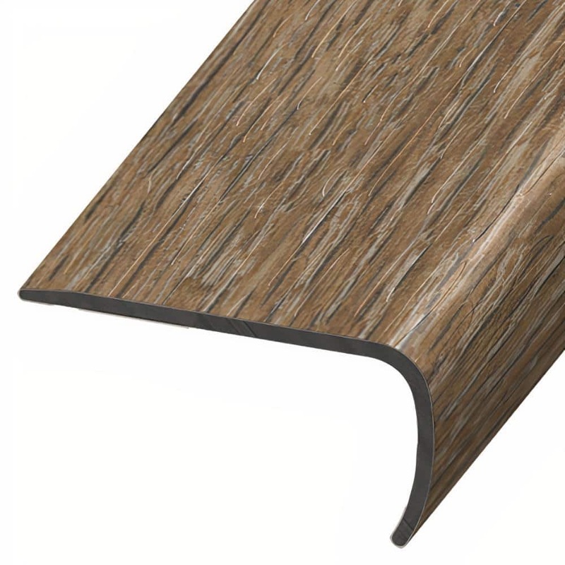 ASPEN FLOORING Abbott 1 in. Thick x 2 in. Width x 94 in. Length Rigid Core Stair Nosing Vinyl Molding A30068SN