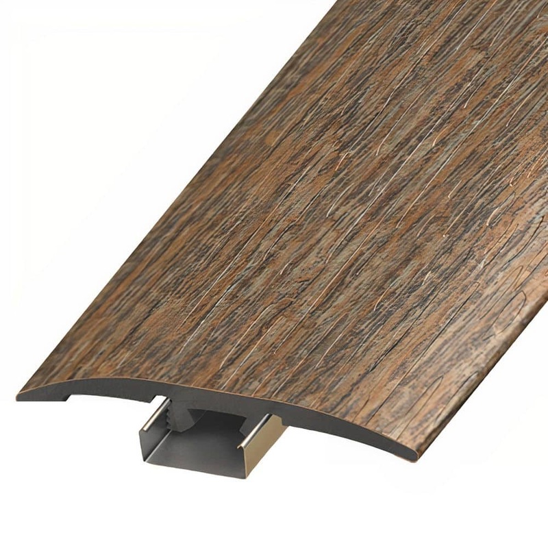 ASPEN FLOORING Attaran 1/4 in. Thick x 2 in. Width x 94 in. Length 3-in-1 T-Mold, Reducer, and End Cap Vinyl Molding A30048TIO