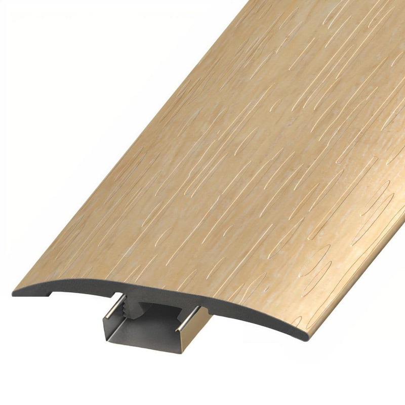 ASPEN FLOORING Aurora 1/4 in. Thick x 2 in. Width x 94 in. Length 3-in-1 T-Mold, Reducer, and End Cap Vinyl Molding A30098TIO