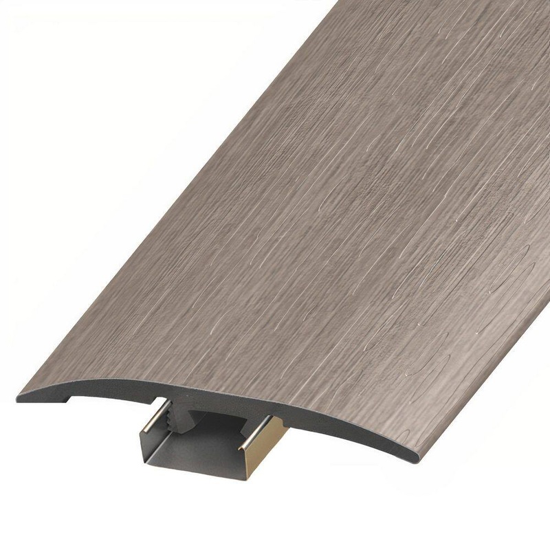ASPEN FLOORING Bateson 1/4 in. Thick x 2 in. Width x 94 in. Length 3-in-1 T-Mold, Reducer, and End Cap Vinyl Molding A30058TIO