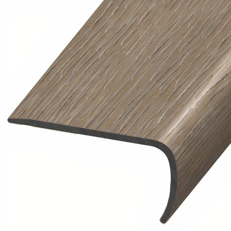 ASPEN FLOORING Bergen 1 in. Thick x 2 in. Width x 94 in. Length Rigid Core Stair Nosing Vinyl Molding A30033SN