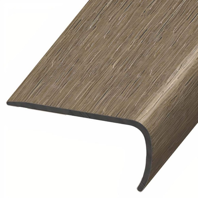 ASPEN FLOORING Crawford 1 in. Thick x 2 in. Width x 94 in. Length Rigid Core Stair Nosing Vinyl Molding A30044SN