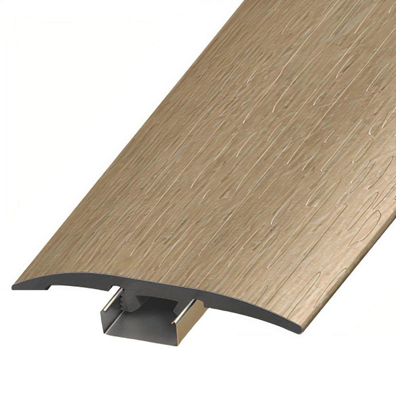 ASPEN FLOORING Edsen 1/4 in. Thick x 2 in. Width x 94 in. Length 3-in-1 T-Mold, Reducer, and End Cap Vinyl Molding A30043TIO