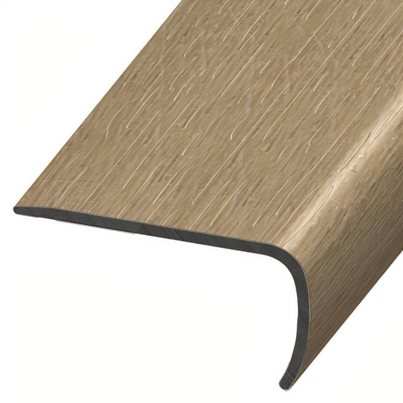 ASPEN FLOORING Edsen 1 in. Thick x 2 in. Width x 94 in. Length Rigid Core Stair Nosing Vinyl Molding A30043SN