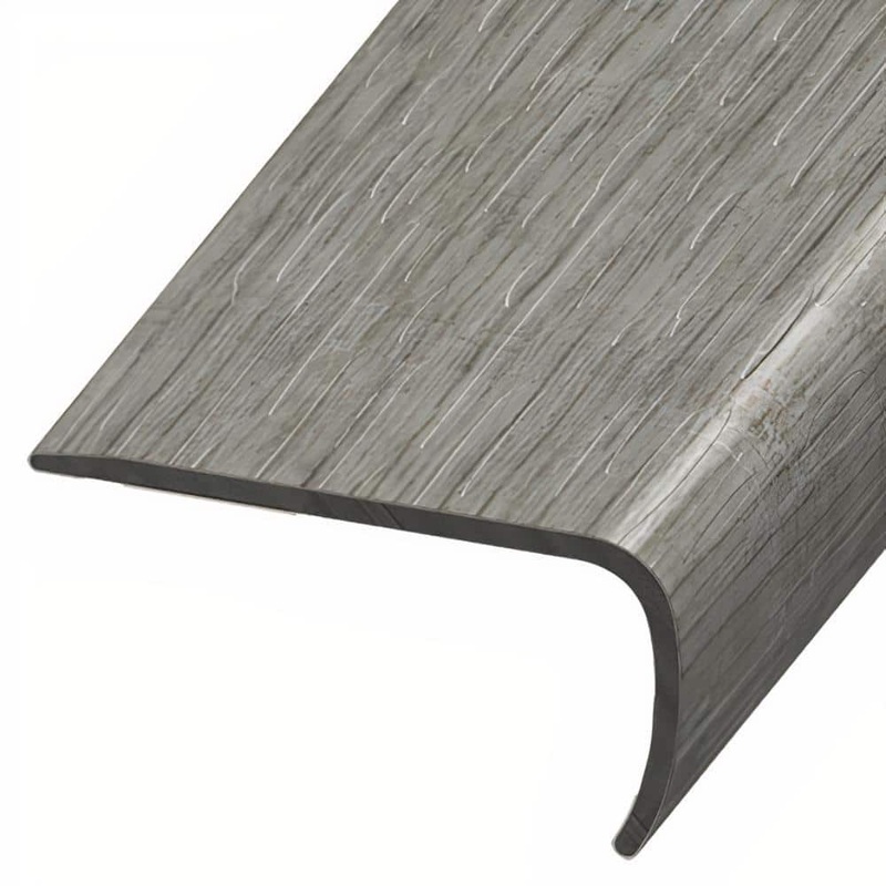 ASPEN FLOORING Flemming 1 in. Thick x 2 in. Width x 94 in. Length Rigid Core Stair Nosing Vinyl Molding A30065SN
