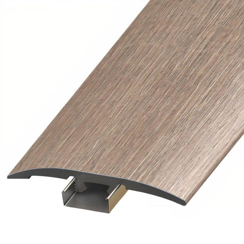ASPEN FLOORING Landau 1/4 in. Thick x 2 in. Width x 94 in. Length 3-in-1 T-Mold, Reducer, and End Cap Vinyl Molding A30057TIO