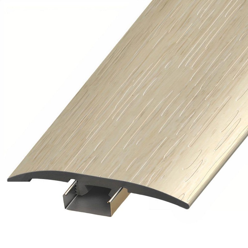 ASPEN FLOORING Odyssey 1/4 in. Thick x 2 in. Width x 94 in. Length 3-in-1 T-Mold, Reducer, and End Cap Vinyl Molding A30092TIO