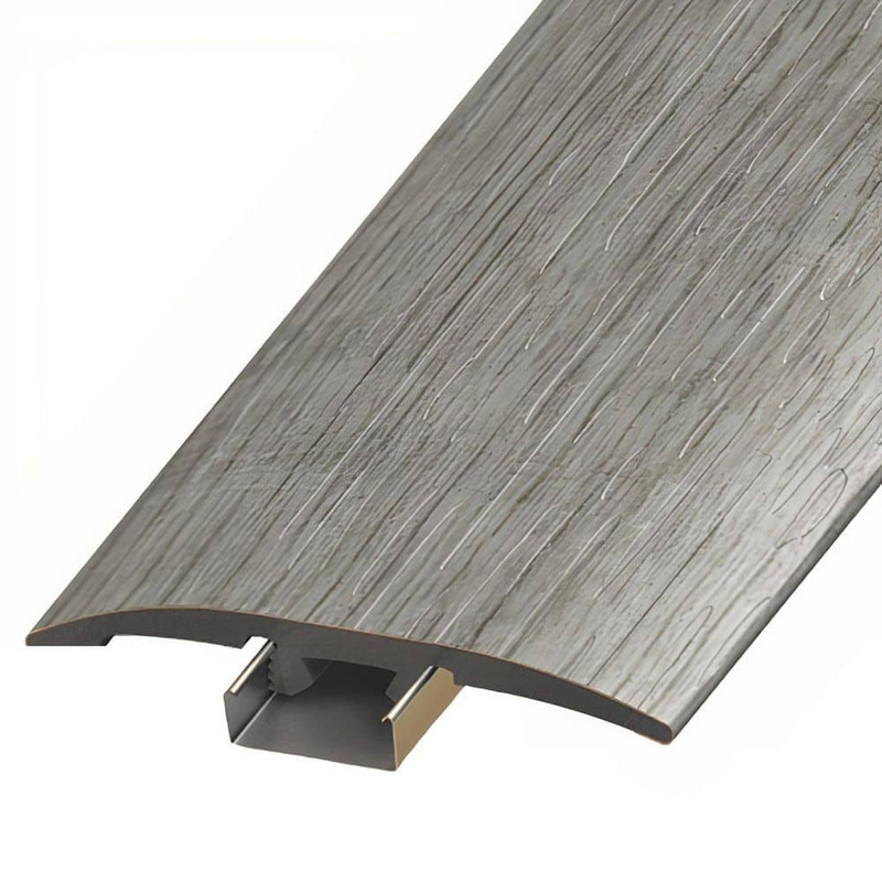 ASPEN FLOORING Preston 1/4 in. Thick x 2 in. Width x 94 in. Length 3-in-1 T-Mold, Reducer, and End Cap Vinyl Molding A30026TIO